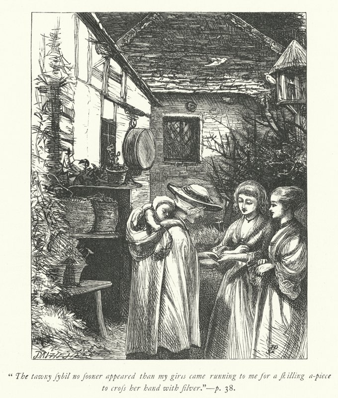 Illustrasjon for The Vicar of Wakefield (gravering) av George John Pinwell