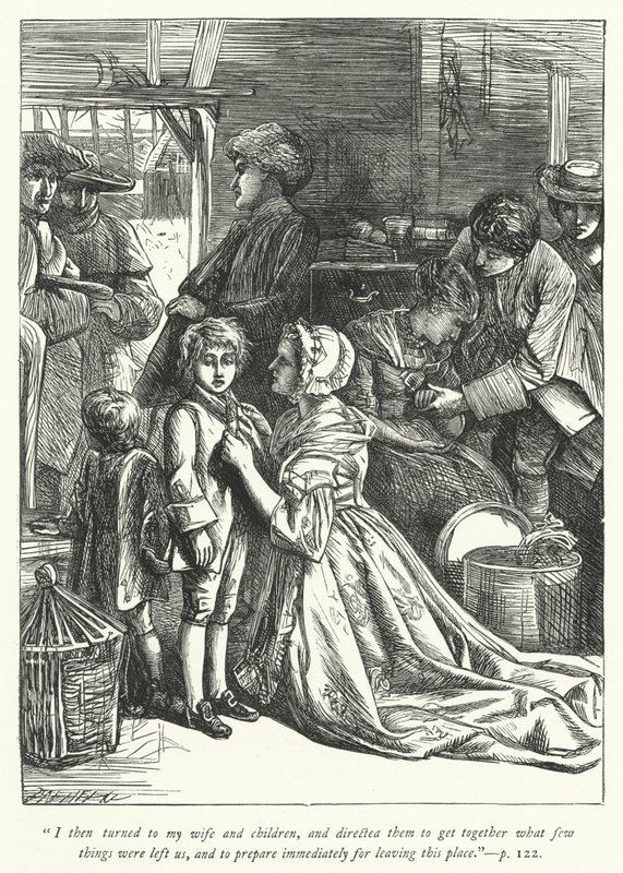 Illustrasjon for The Vicar of Wakefield (gravering) av George John Pinwell