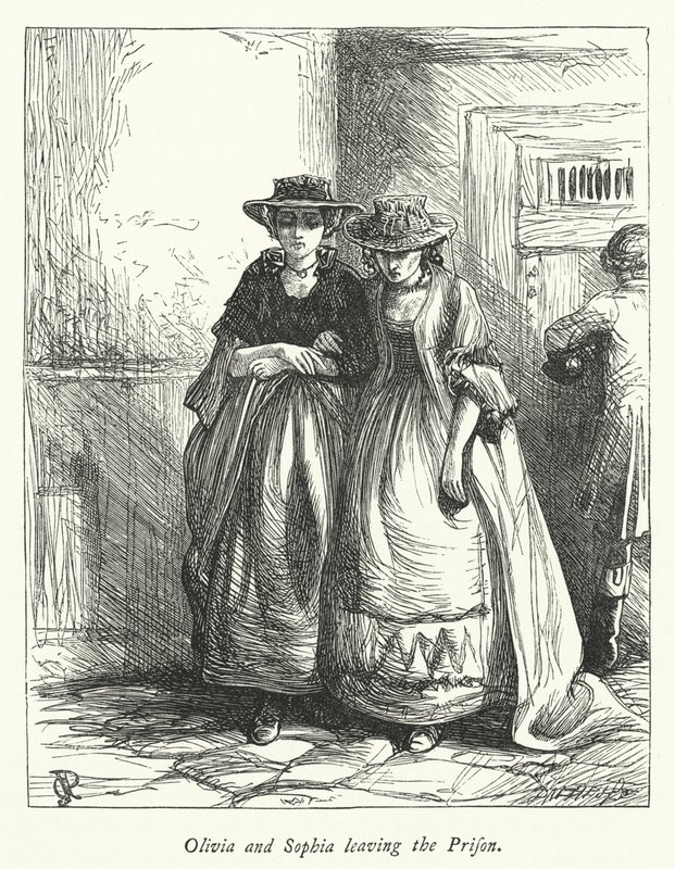 Illustrasjon for The Vicar of Wakefield (gravering) av George John Pinwell