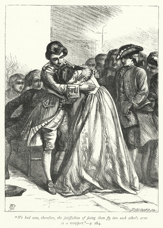 Illustrasjon for The Vicar of Wakefield (gravering) av George John Pinwell