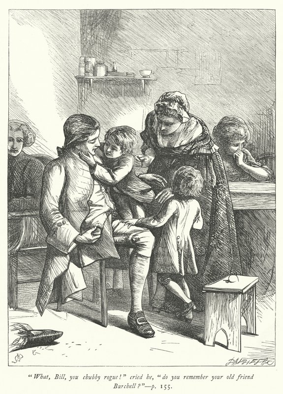 Illustrasjon for The Vicar of Wakefield (gravering) av George John Pinwell
