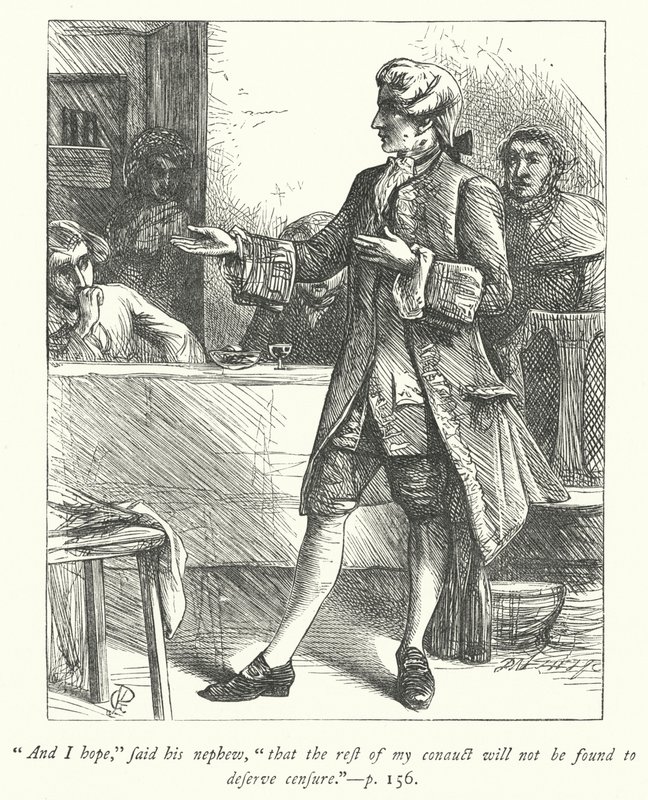 Illustrasjon for The Vicar of Wakefield (gravering) av George John Pinwell