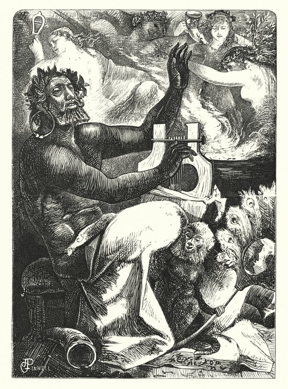 Pan Vinctus - Pan Victor (gravering) av George John Pinwell