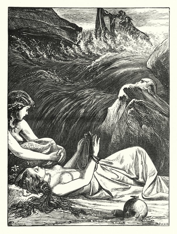 The Last of the Sirens (gravering) av George John Pinwell