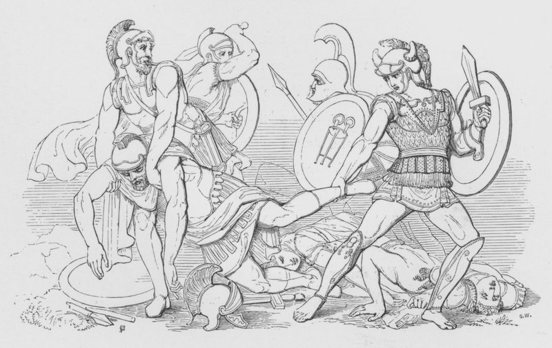Battle Of The Lake Regillus av George Junior Scharf