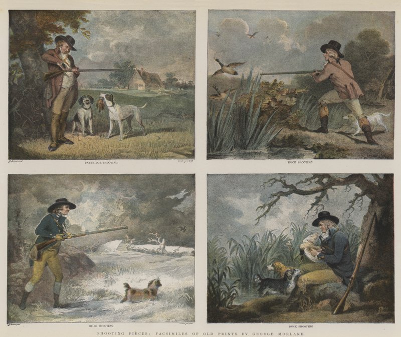 Shooting Brikker (chromolitho) av George Morland