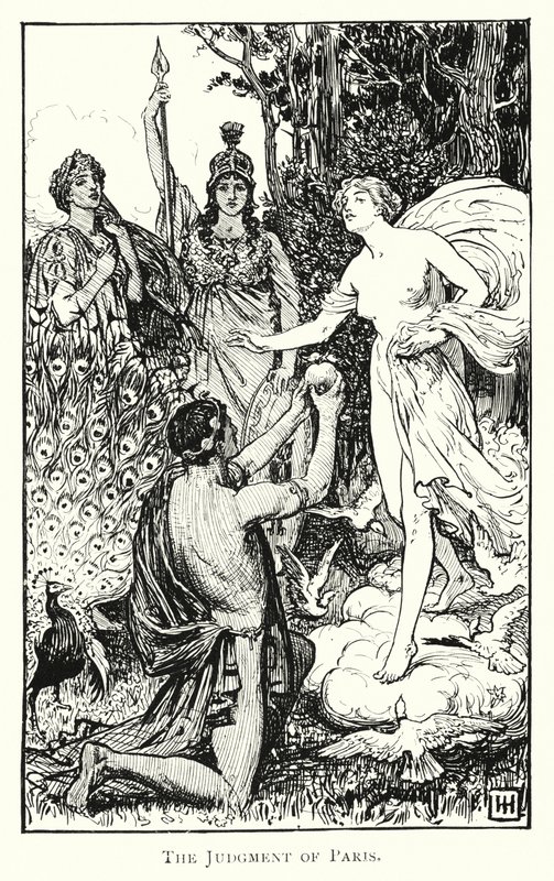 Odyssey: The Judgment of Paris (gravering) av George Percy Jacomb Hood