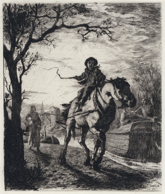 På Bridgewater-kanalen (etsing) av George Percy Jacomb Hood
