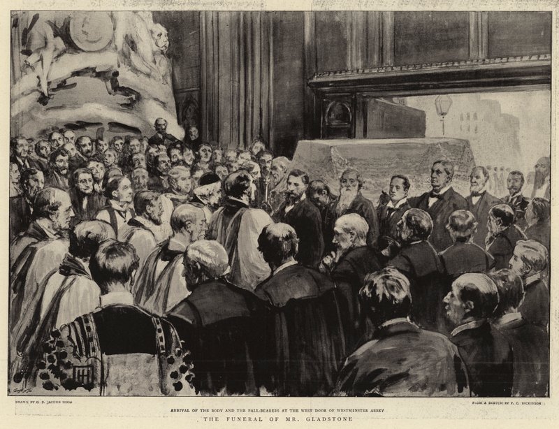 Begravelsen til Mr Gladstone av George Percy Jacomb Hood