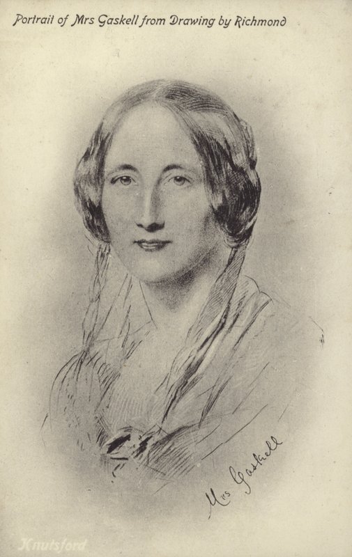 Mrs Gaskell (1810-1865), engelsk romanforfatter og novelleforfatter av George Richmond