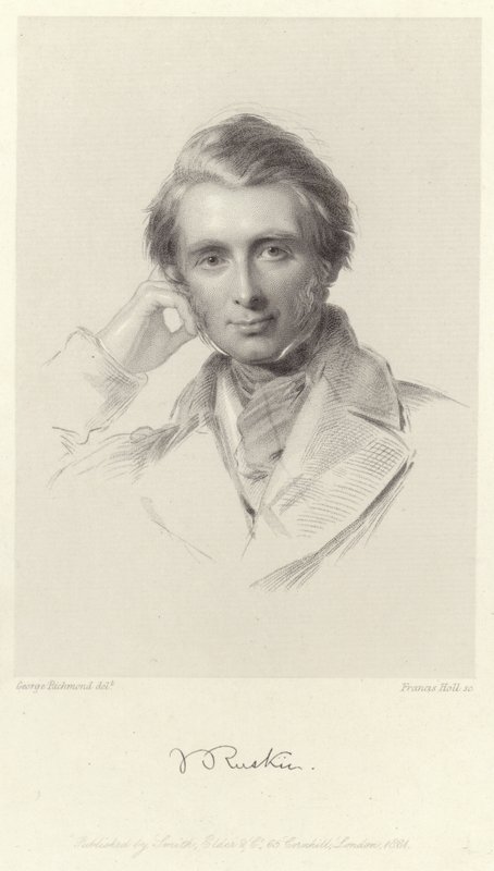 Portrett av John Ruskin av George Richmond
