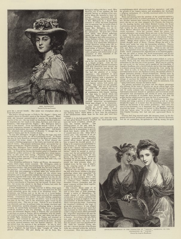 Fair Celebrities of Bygone Days av George Romney