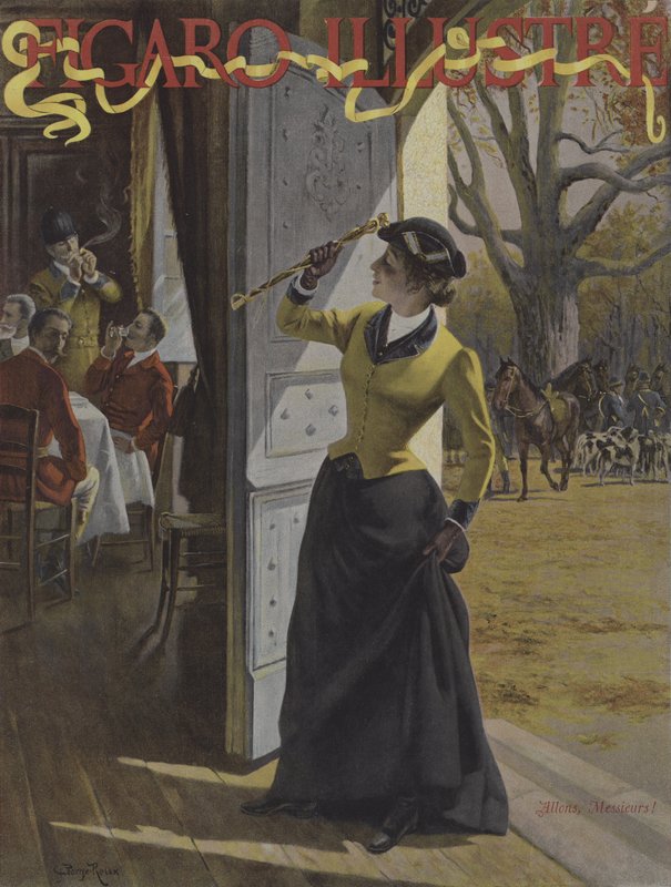 Kom igjen, mine herrer! (Kom, mine herrer!). Forside av Le Figaro Illustre, oktober 1895 av George Roux