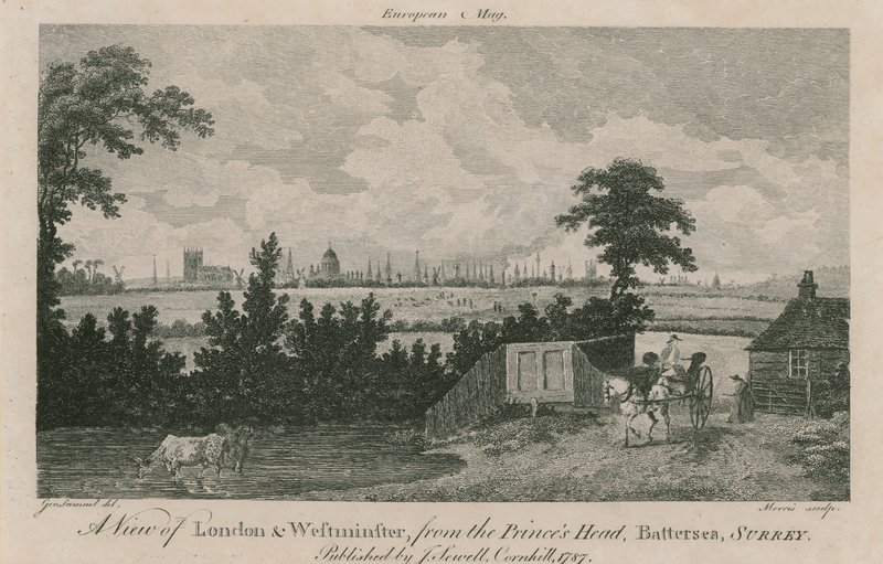Utsikt over London og Westminster av George Samuel Elgood