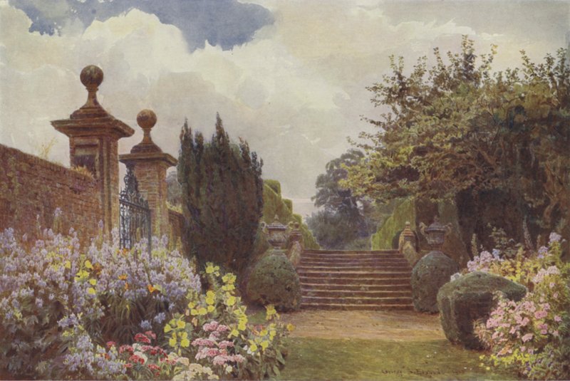 Penshurst, terrassetrinnene av George Samuel Elgood