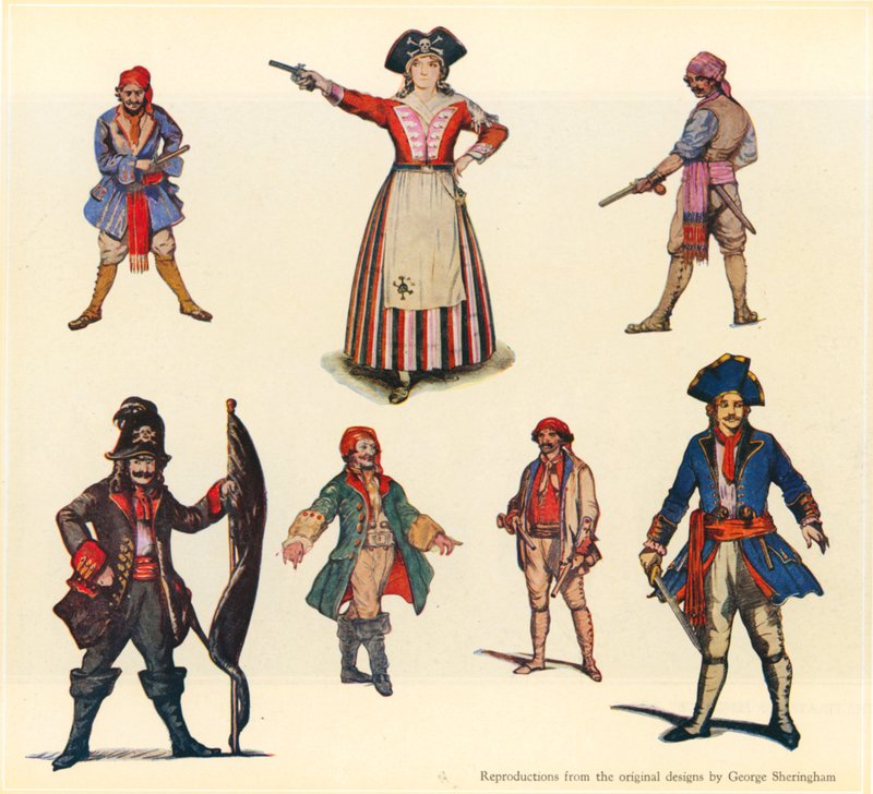 Design for The Pirates of Penzance av George Sheringham