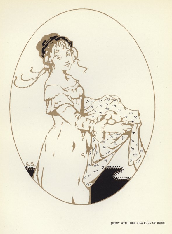 Illustrasjon for The Happy Hypocrite av Max Beerbohm (farge litho) av George Sheringham