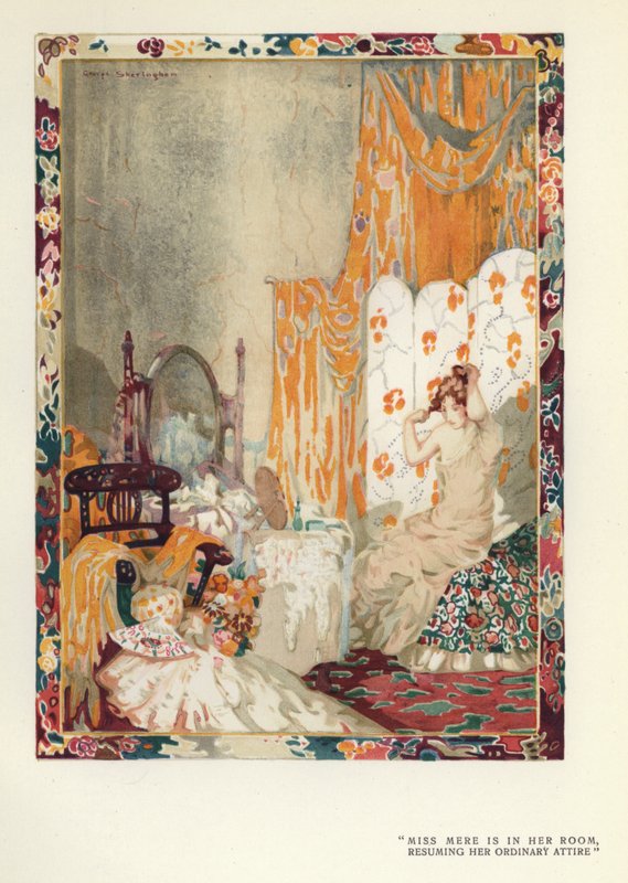 Illustrasjon for The Happy Hypocrite av Max Beerbohm (litho-farge) av George Sheringham
