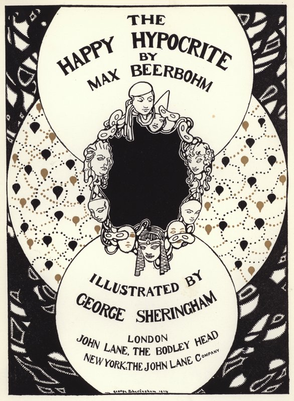 Illustrasjon for The Happy Hypocrite av Max Beerbohm (farge litho) av George Sheringham