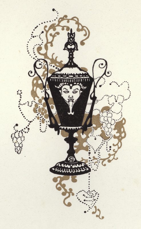 Illustrasjon for The Happy Hypocrite av Max Beerbohm (farge litho) av George Sheringham
