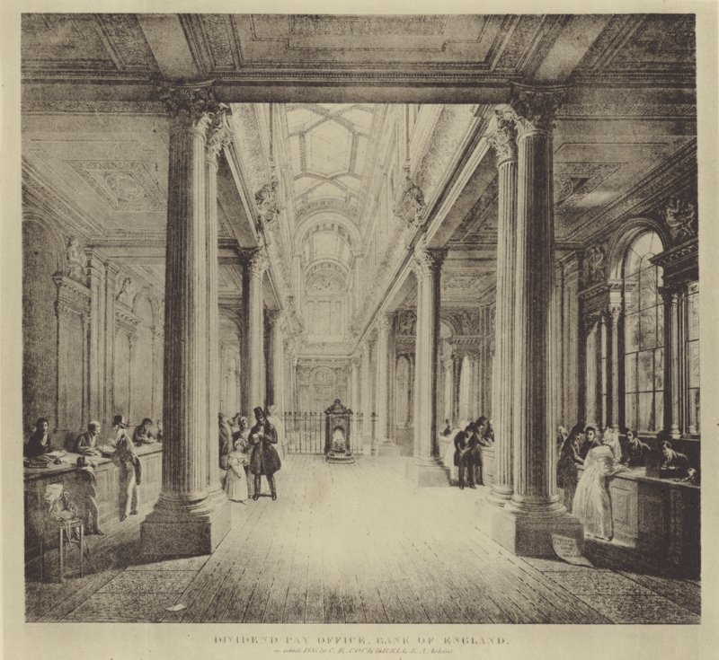 Dividend Pay Office, Bank of England av George Snr (after) Scharf