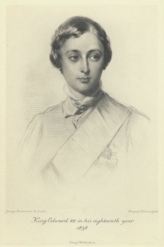 Prinsen av Wales, den fremtidige kong Edward VII, i sitt attende år, 1858 av George after Richmond