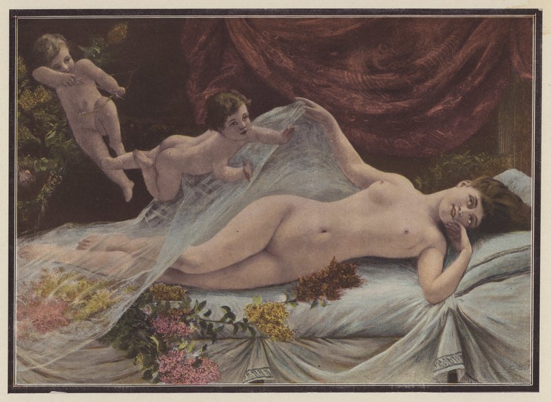 Vårens oppvåkning (farge litho) av George van den Bos