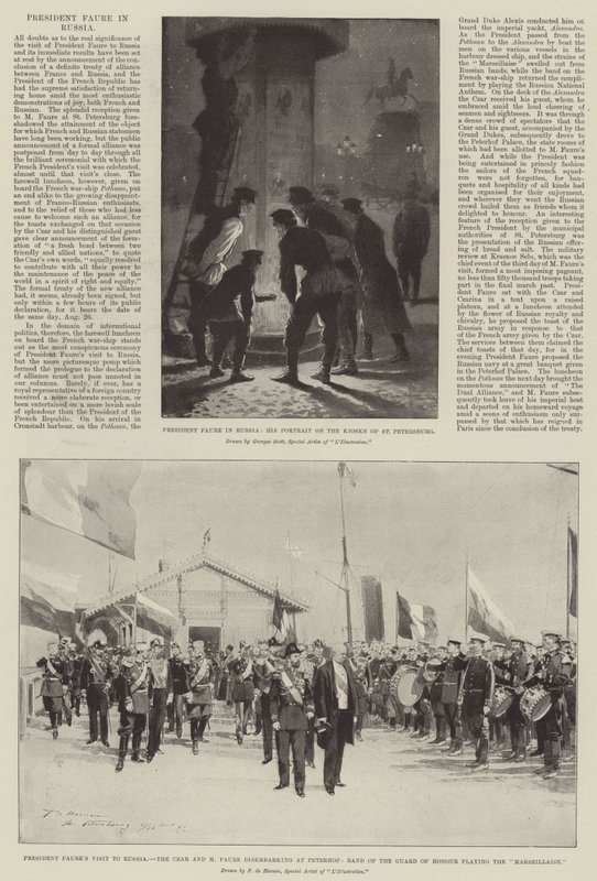 President Faure i Russland av Georges Bertin Scott