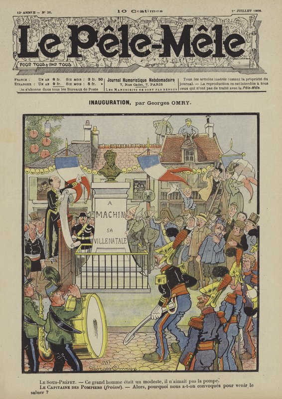 Innsettelse. Illustrasjon for Le Pele-Mele av Georges Antonin Henri Mory