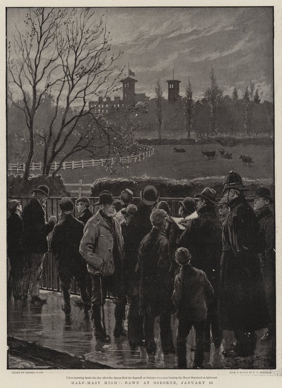 Half Mast High, Dawn at Osborne, 23. januar av Georges Bertin Scott