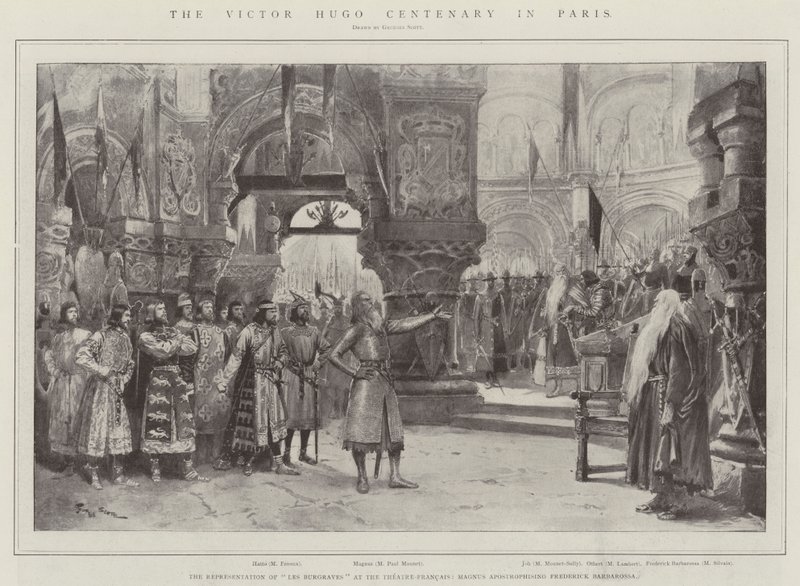 Victor Hugo hundreårsjubileet i Paris av Georges Bertin Scott