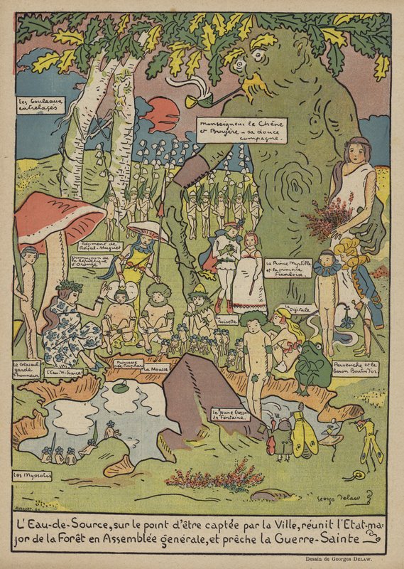 Illustrasjon for Le Rire av Georges Delaw