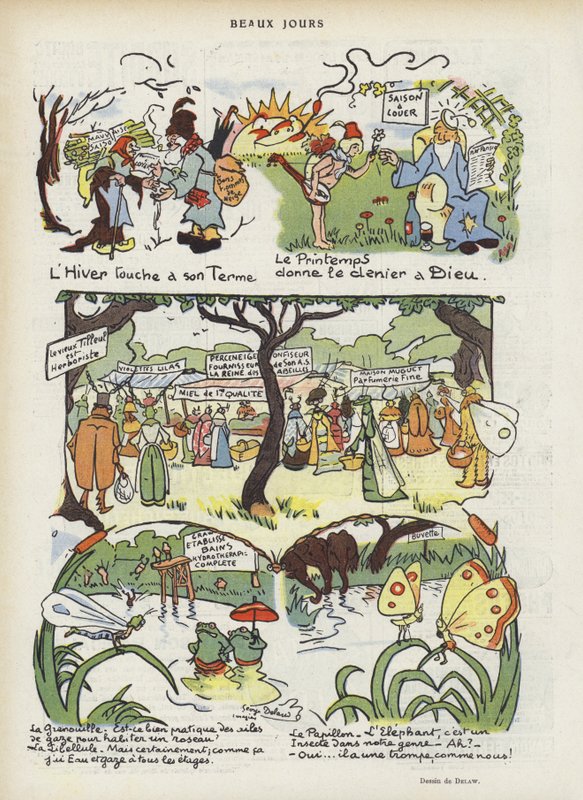 Illustrasjon for Le Rire av Georges Delaw