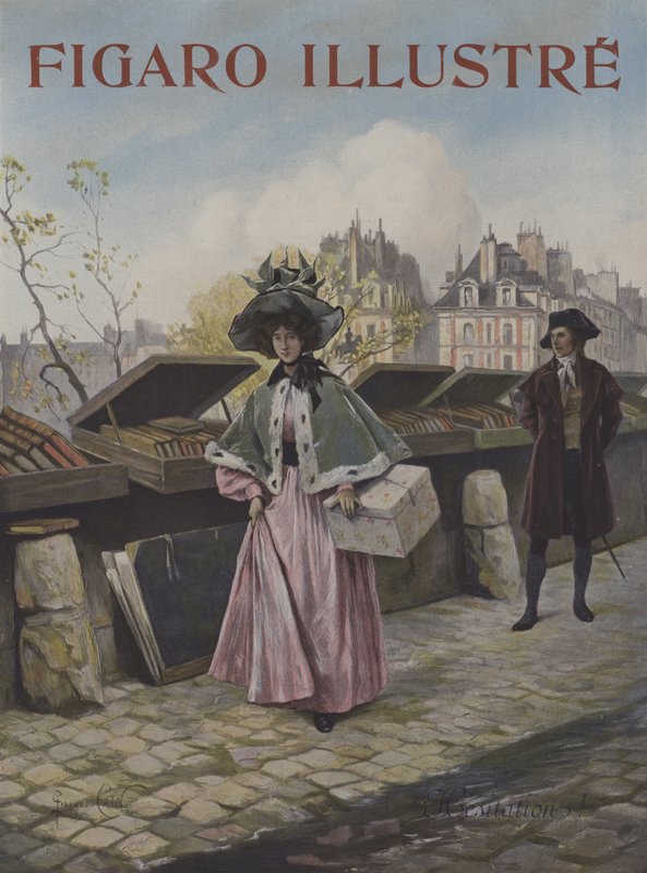 Nøling. Forside av Le Figaro Illustre, oktober 1897 av Georges Jules Auguste Cain