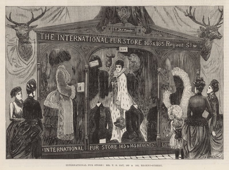 The International Health Exhibition: Internasjonal pelsbutikk av Georges Labadie Pilotell