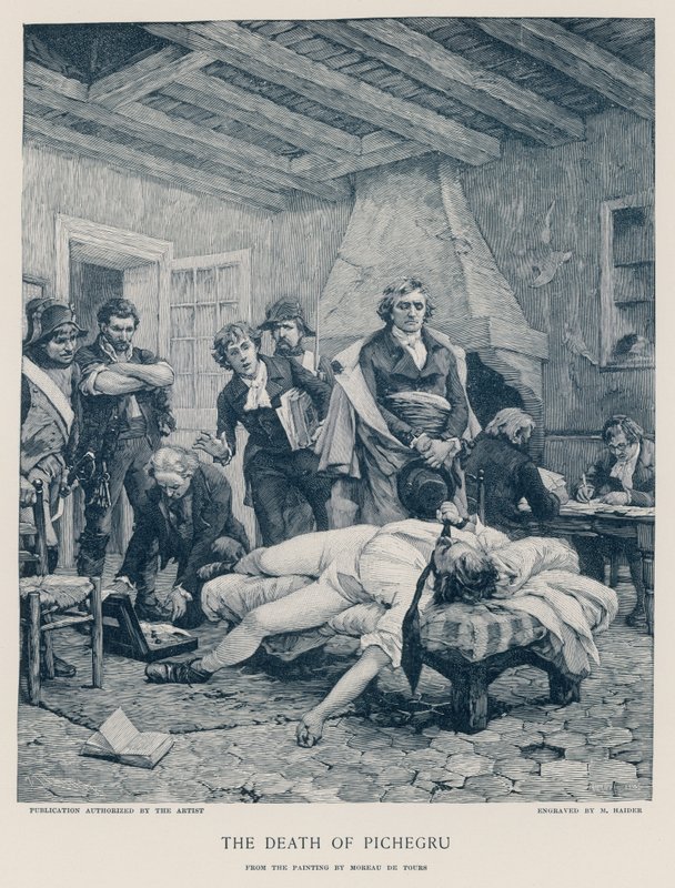 Pichegrus død av Georges Moreau de Tours
