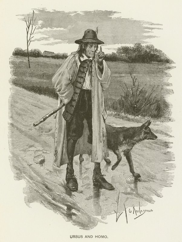 Ursus og Homo av Georges after Rochegrosse