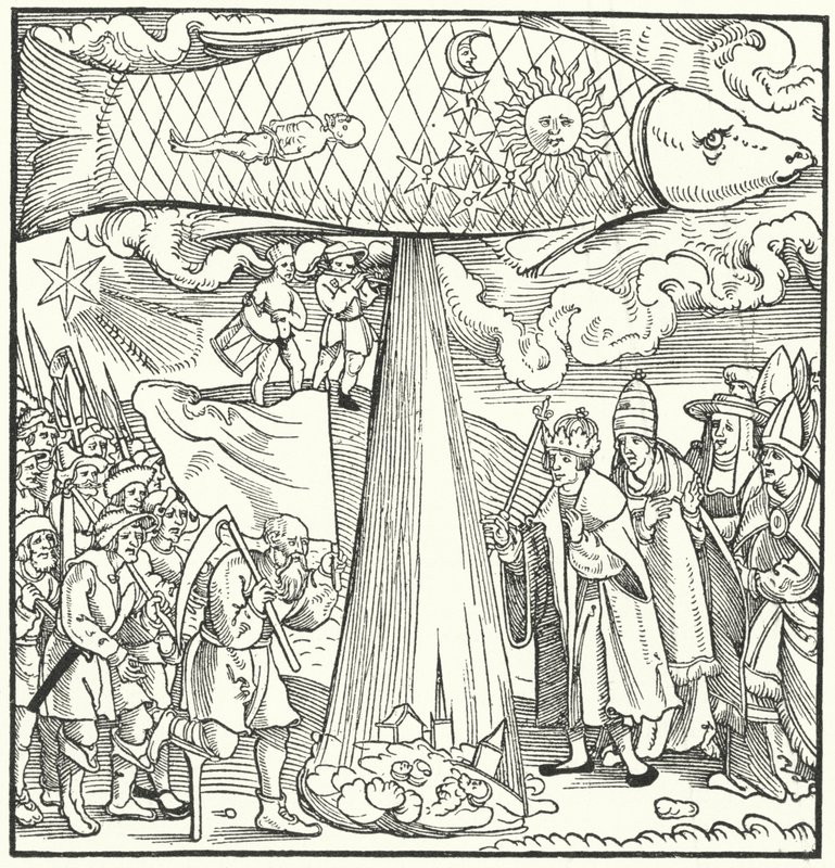 Scene som profeterer den tyske bondekrigen 1524-1525 av German School