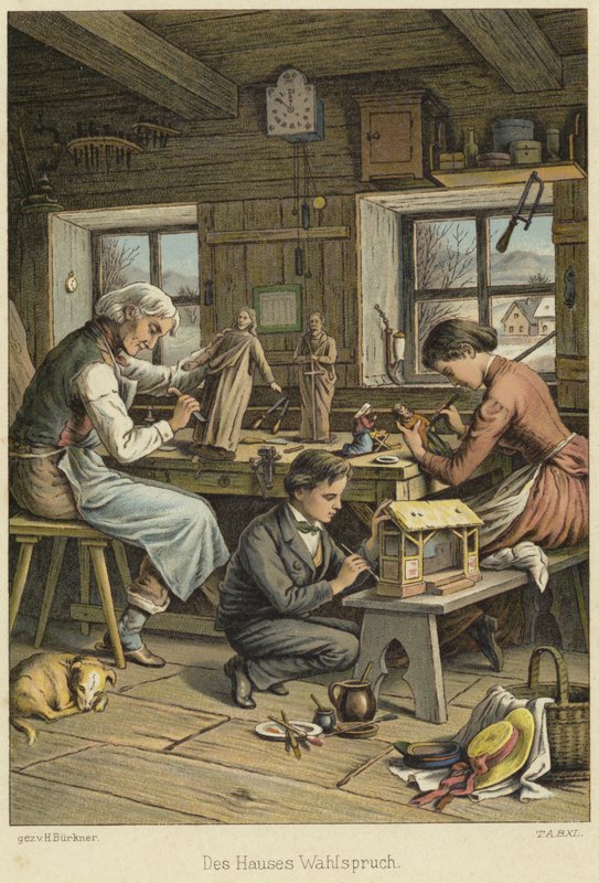 Et håndverkerverksted av German School