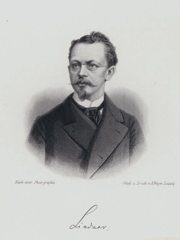 Albert Lindner , tysk dramatiker (gravering) av German School