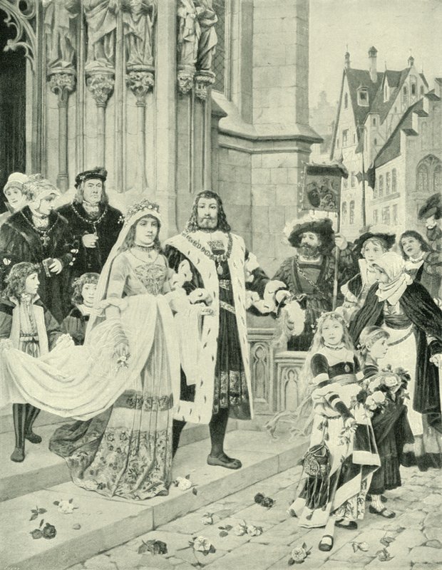 Albrecht Durers bryllup (gravyr) av German School