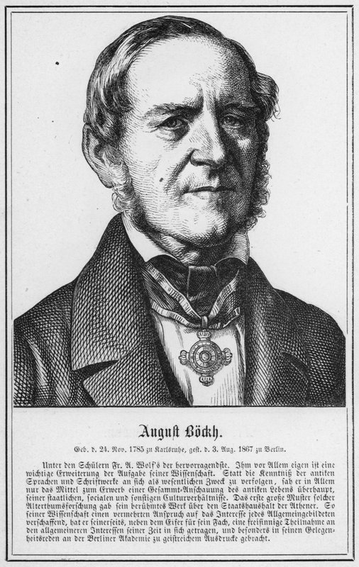 August Bockh (gravering) av German School