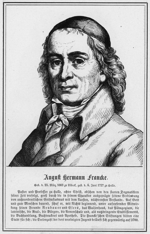 August Hermann Francke (gravering) av German School
