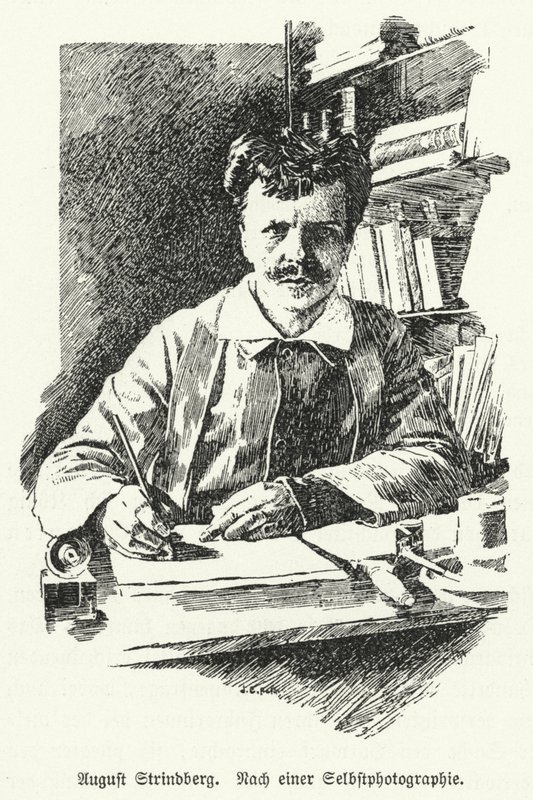 August Strindberg, svensk dramatiker, romanforfatter, poet og kunstner av German School
