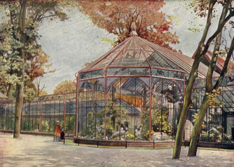 Aviary, Berlin Zoological Garden, Germany (colour litho)   1324271   no       norwegian Successfully Translated  Original: "Mirror, mirror on the wall, Whos the fairest of them all? ", illustration from the Grimm fairy tale Snow White and the Seven Dwarves av German School