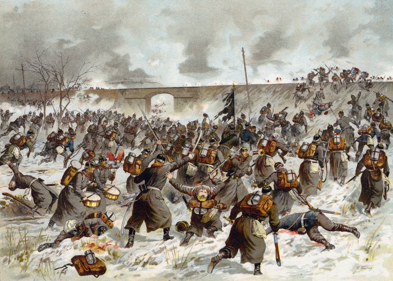 Slaget ved Amiens, fransk-prøyssisk krig, 23. desember 1870 av German School