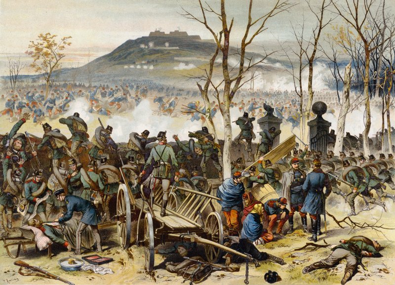Slaget ved Mont Valerien, fransk-prøyssisk krig, 19. januar 1871 av German School