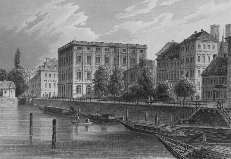 Bauakademie, Berlin (stålgravering) av German School