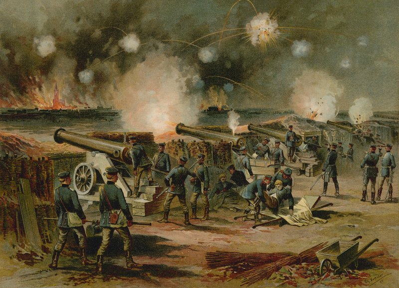 Bombardement av Strasbourg, fransk-prøyssisk krig, 1870 av German School
