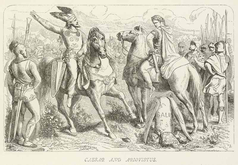 Caesar og Ariovistus av German School